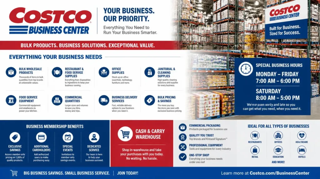 Costco Business Center warehouse interior