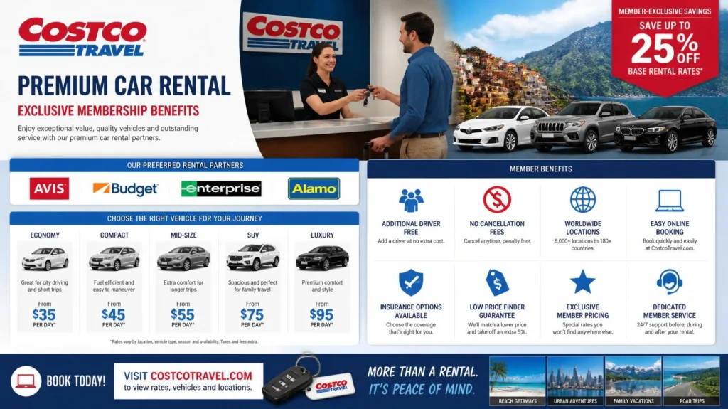 Costco Car Rental booking and discounts