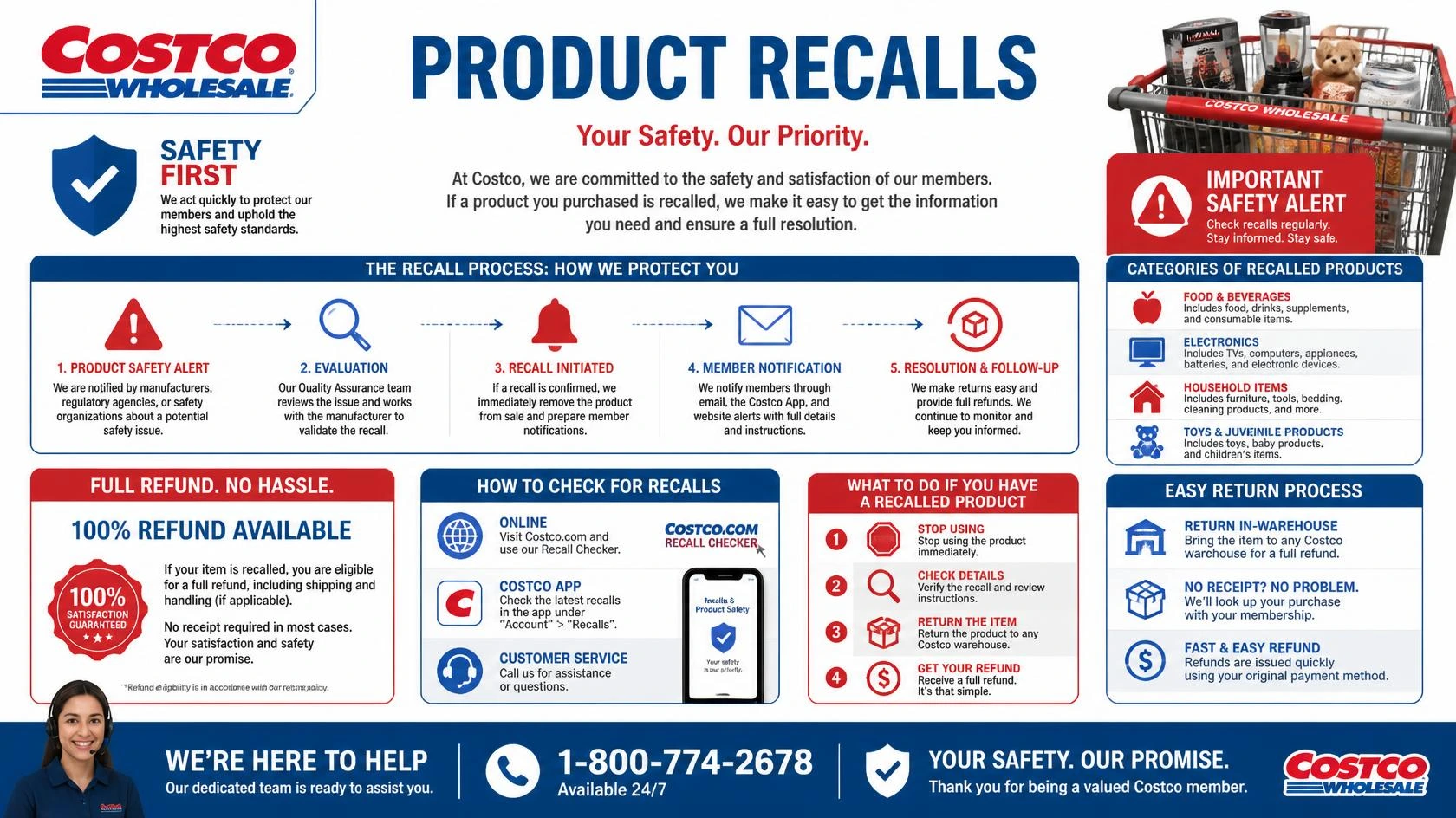 Costco recalls food safety and product warnings